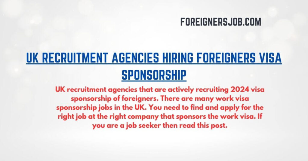 UK Recruitment Agencies