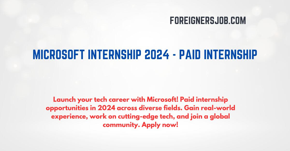 Internships foreignersjob