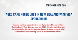 Aged Care Nurse Jobs in New Zealand