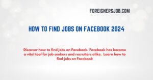 Find Jobs on Facebook