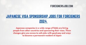 Japanese Visa Sponsorship Jobs