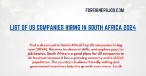 US Companies Hiring in South Africa