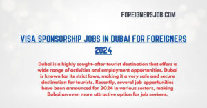 Jobs in Dubai For Foreigners